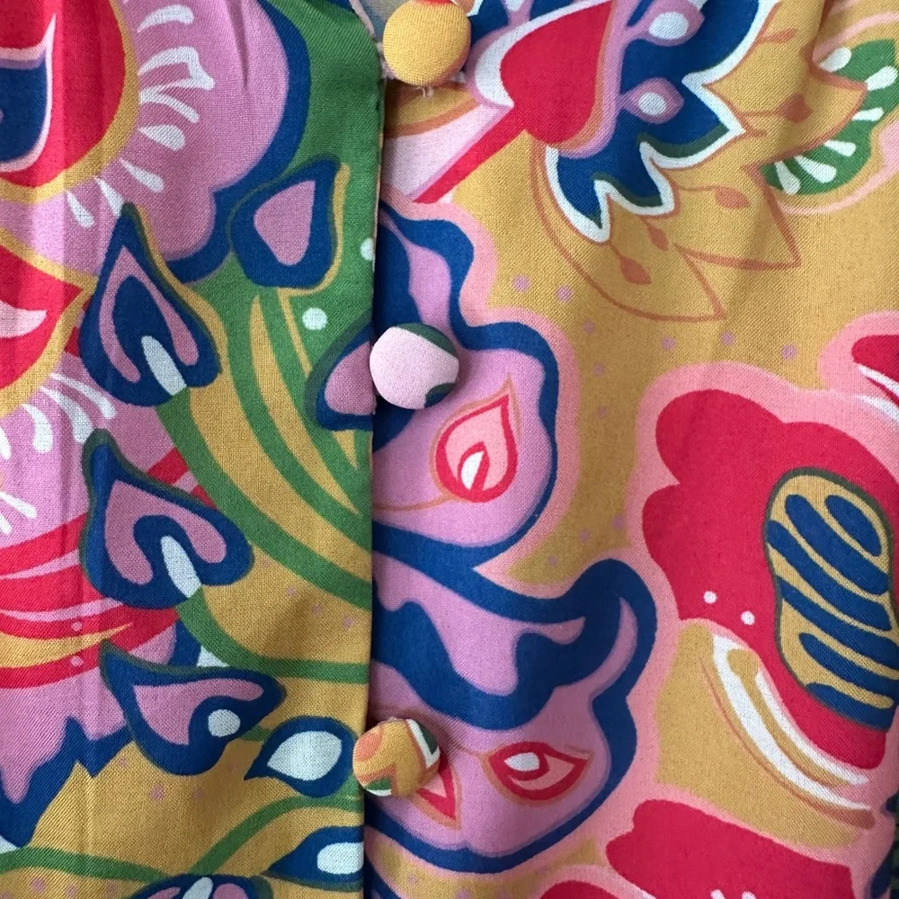 Floral Long Sleeve Dress - Pink and Multicolor - Picture 7 of 12